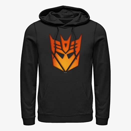 Mikina Merch Hasbro Vault Transformers - Decepticon Glow Icon Unisex Hoodie Black