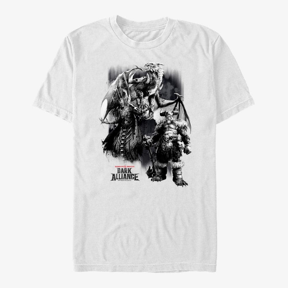 Trička Merch Dungeons & Dragons - Splattered Paint Unisex T-Shirt White