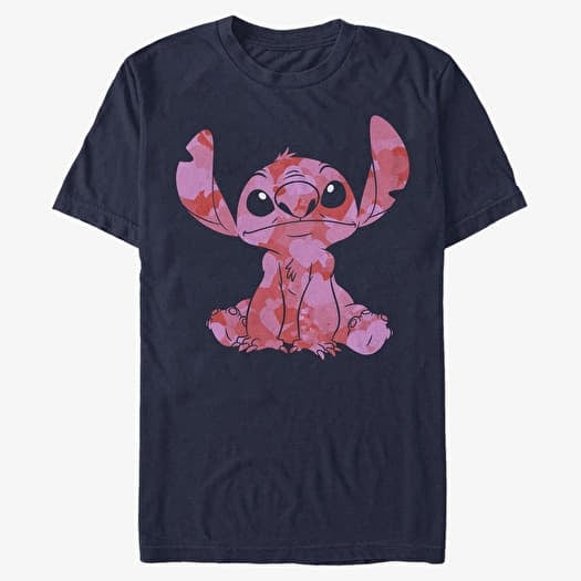 Majica Merch Disney Classics Lilo & Stitch - Stitch Heart Fill Unisex T-Shirt Navy Blue