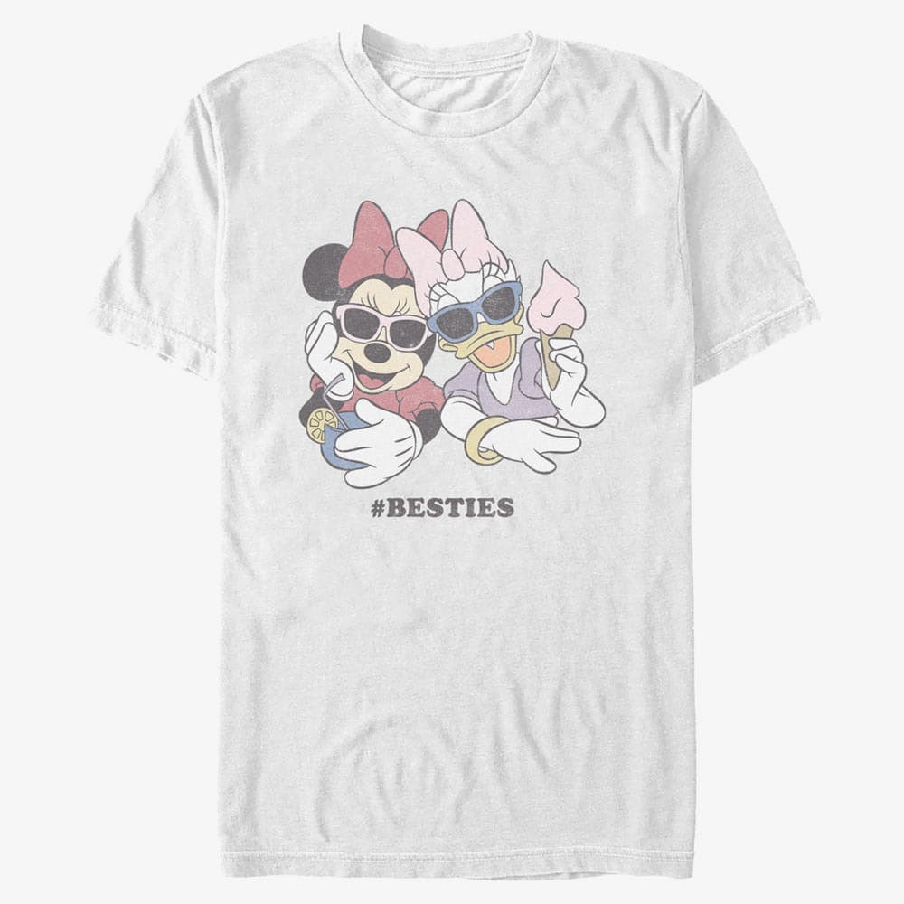 Tričká Merch Disney Classics Mickey & Friends - Besties Unisex T-Shirt White