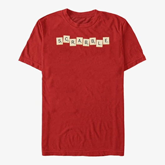 Tričko Merch Hasbro Vault Scrabble - SCRABBLE TILES Unisex T-Shirt Red