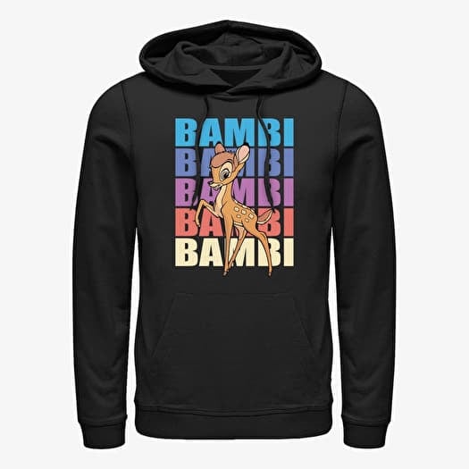 Džemperis Merch Disney Classics Bambi - Bambi Name Stacked Unisex Hoodie Black