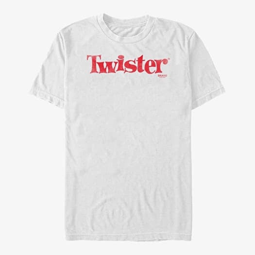 T-shirt Merch Hasbro Vault Twister - TWISTER LOGO DISTRESSED Unisex T-Shirt White