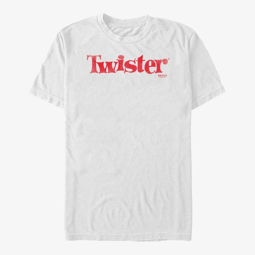 Magliette Merch Hasbro Vault Twister - TWISTER LOGO DISTRESSED Unisex T-Shirt White