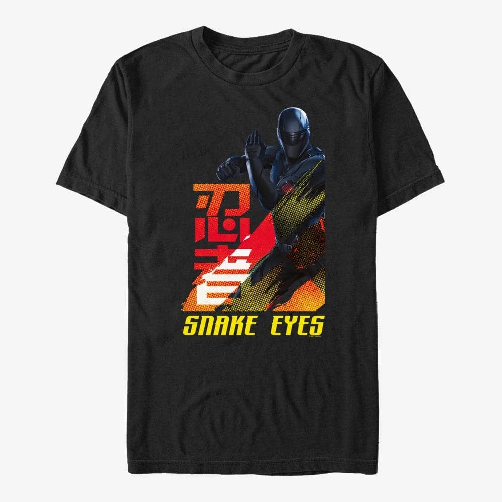   Μπλούζες Merch Hasbro Vault Snake Eyes - Comic Tones Unisex T-Shirt Black