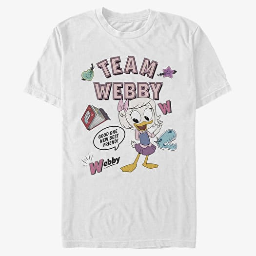 Majica Merch Disney Classics Ducktales - Team Webby Unisex T-Shirt White