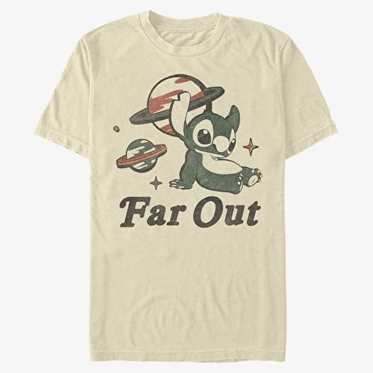 T-shirt Merch Disney Classics Lilo & Stitch - FAR OUT STITCH Unisex T-Shirt Natural