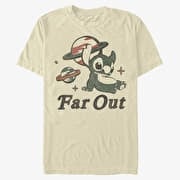 Merch Disney Classics Lilo & Stitch - FAR OUT STITCH Unisex T-Shirt Natural
