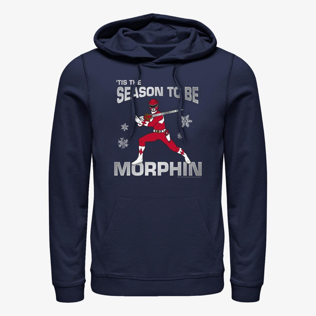 Регланы и толстовки Merch Hasbro Vault Power Rangers - Morphin Season Unisex Hoodie Navy Blue
