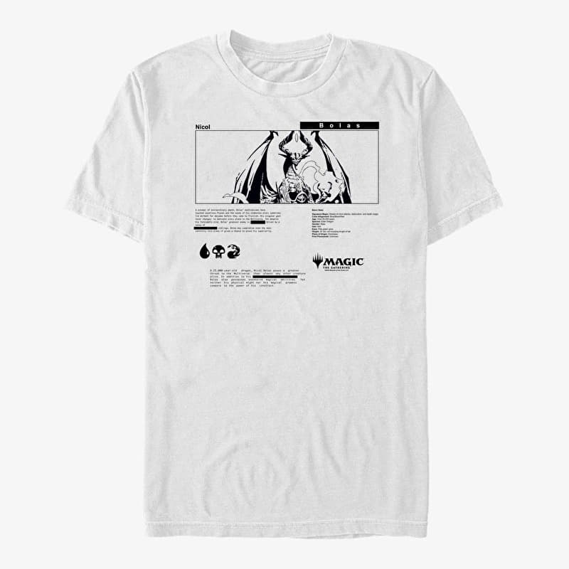 Majica Merch Magic: The Gathering - Nicol Bolas Street Inspired Unisex T-Shirt White