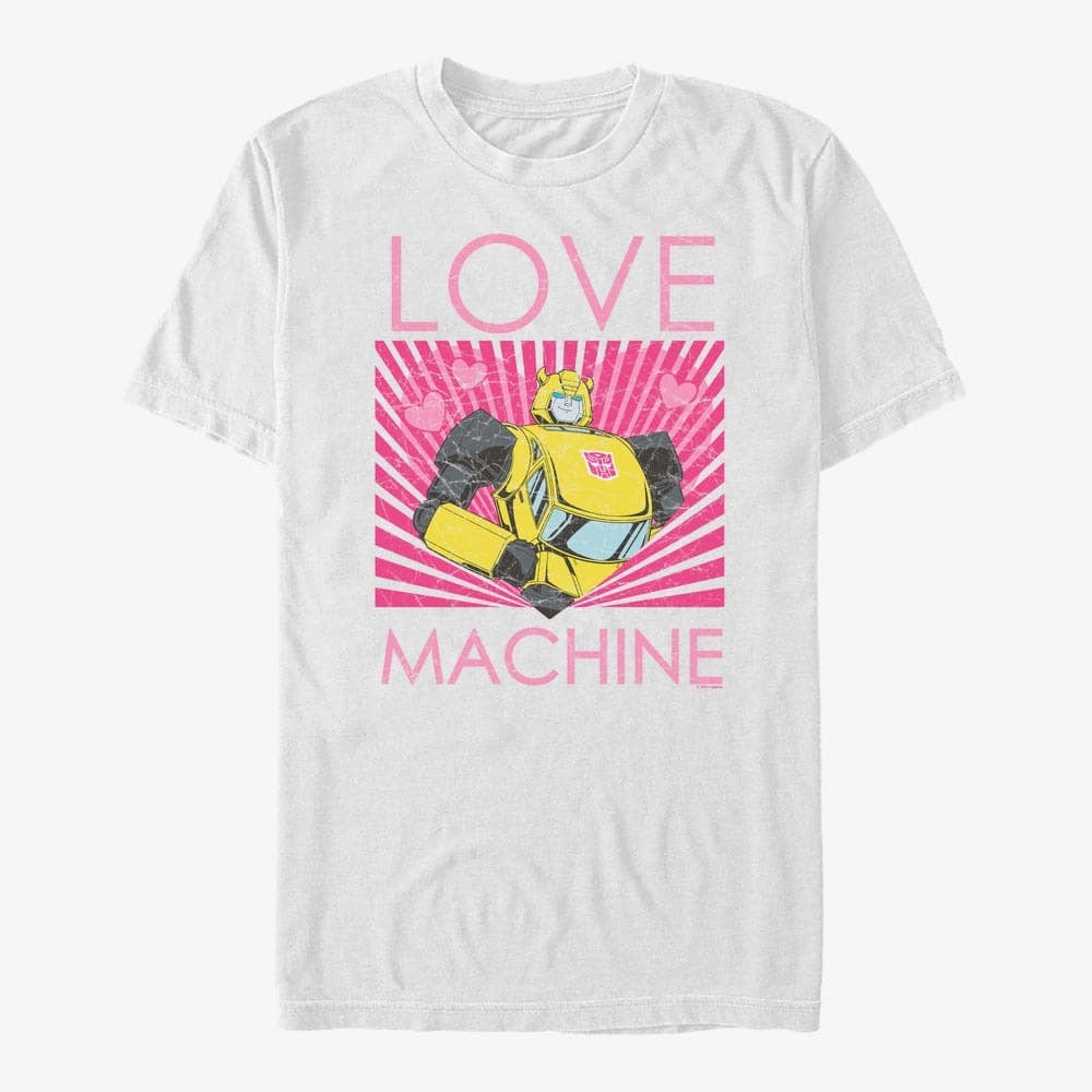Magliette Merch Hasbro Vault Transformers - Love Machine Unisex T-Shirt White