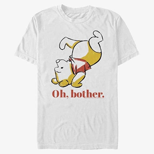 T-shirt Merch Disney Classics Winnie The Pooh - Oh Bother Bear Unisex T-Shirt White