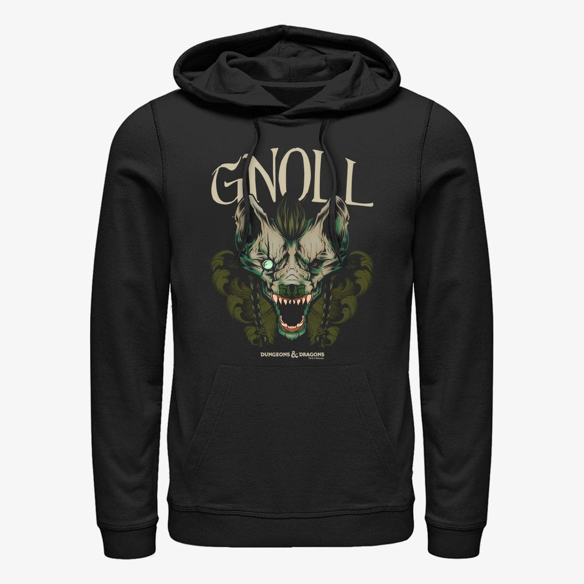 Felpe Merch Dungeons & Dragons - Gnoll Monster Icon Unisex Hoodie Black