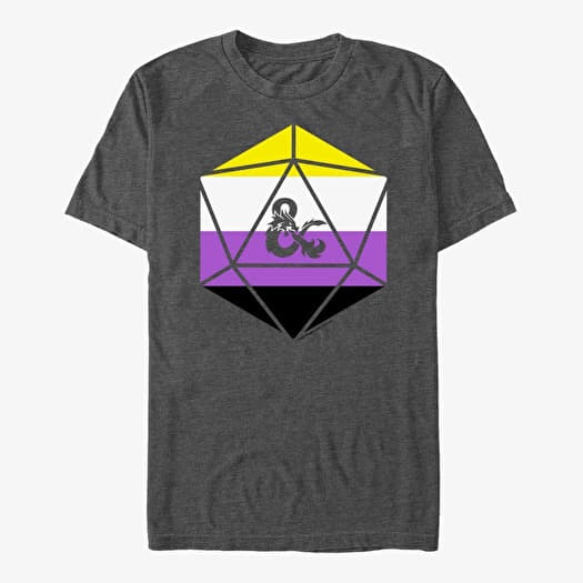 T-shirt Merch Dungeons & Dragons - Non Binary Ampersand Unisex T-Shirt Dark Heather Grey