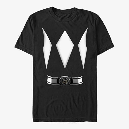 Tričko Merch Hasbro Power Rangers - Black Ranger Costume Tee Unisex T-Shirt Black