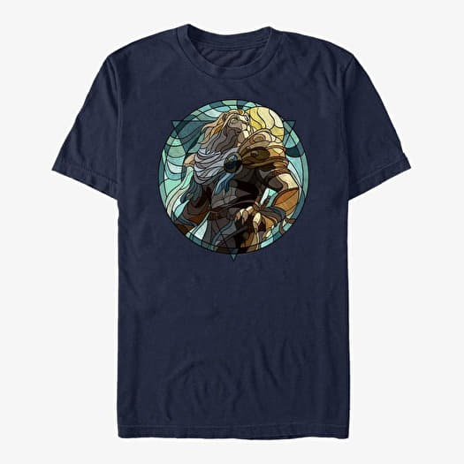 T-shirt Merch Magic: The Gathering - Ajani Glass Unisex T-Shirt Navy Blue