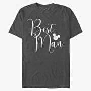 Merch Disney Classics Mickey & Friends - Best Man Unisex T-Shirt Dark Heather Grey