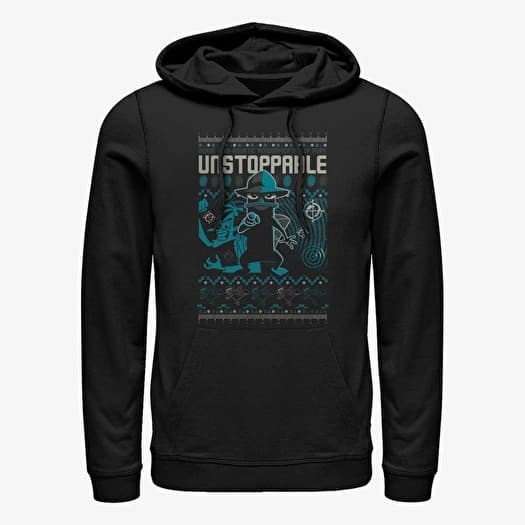 Sweatshirt Merch Disney Classics Phineas And Ferb - Perry Time Unisex Hoodie Black
