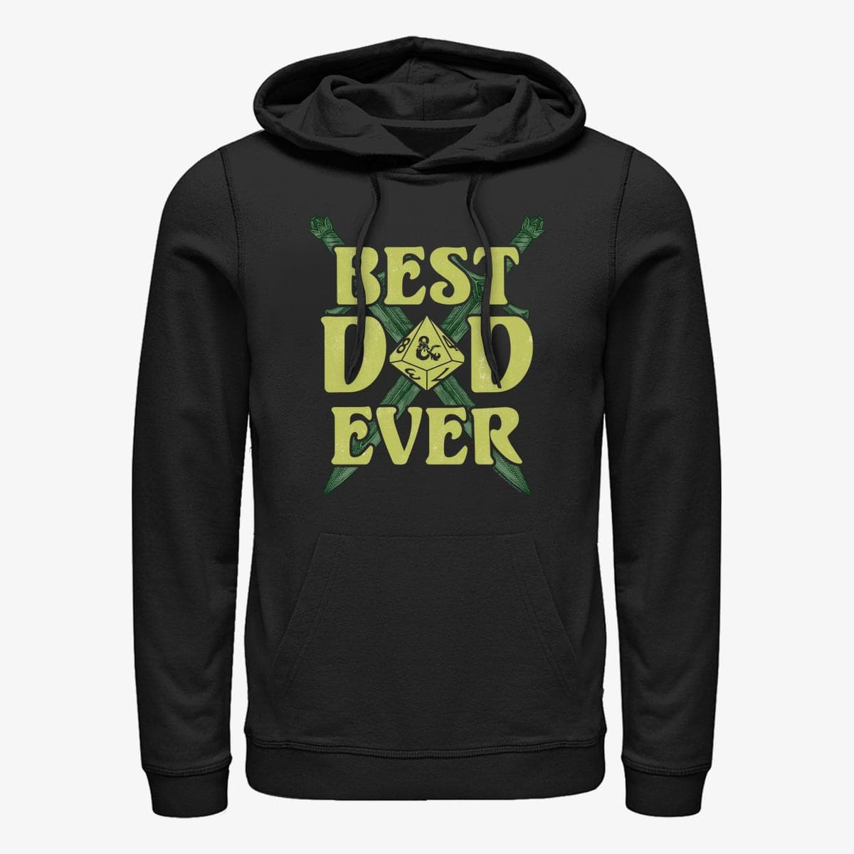 Dukserice Merch Dungeons & Dragons - Best Dad Ever Unisex Hoodie Black