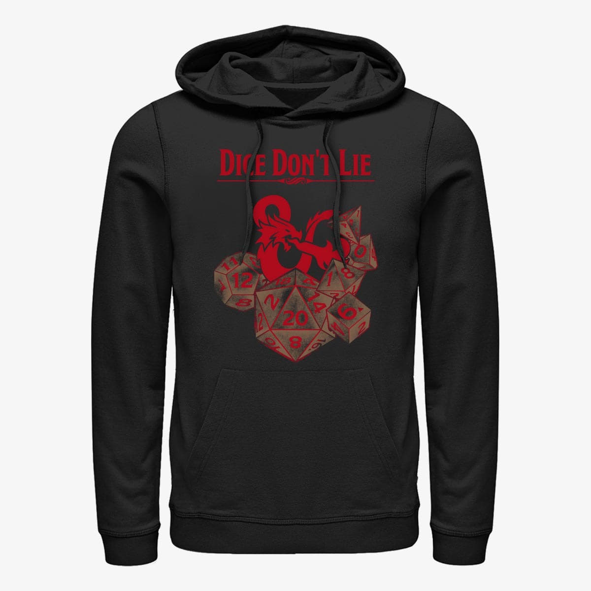 Mikiny Merch Dungeons & Dragons - Dice Don't Lie Unisex Hoodie Black