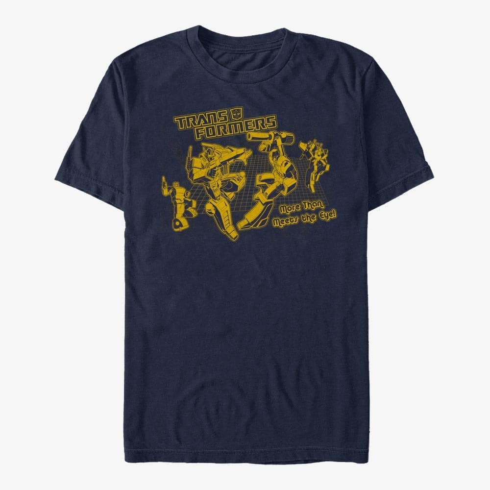 T-Shirts Merch Hasbro Vault Transformers - Transformers Battle Grid Unisex T-Shirt Navy Blue