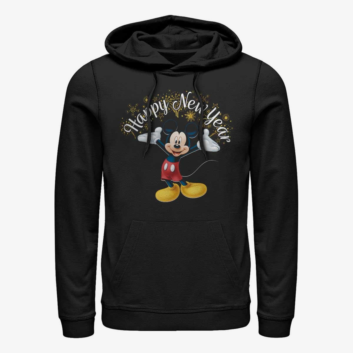 Felpe Merch Disney Classics Mickey Classic - Mickey Happy New Year Unisex Hoodie Black
