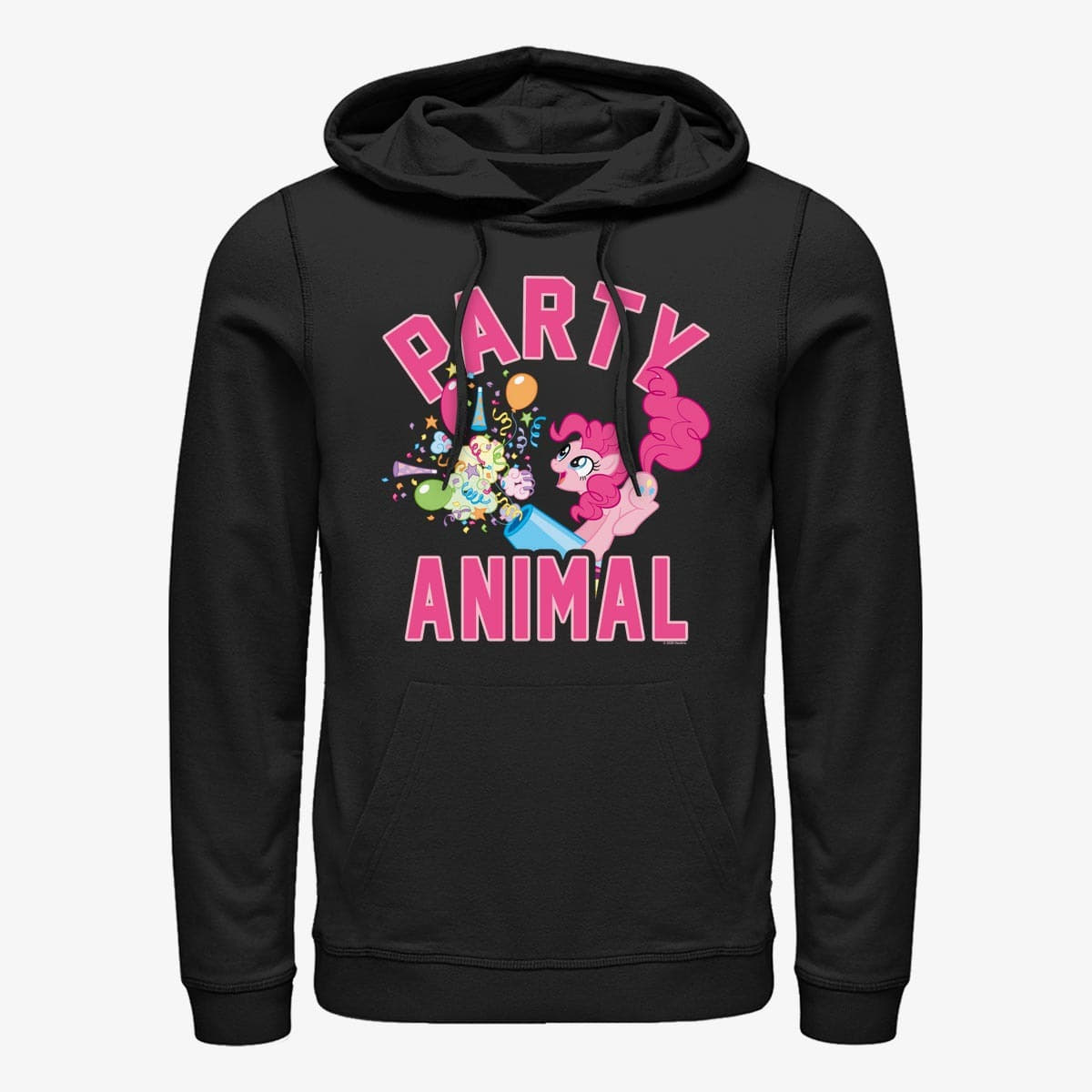 Sweatshirts Merch Hasbro Vault My Little Pony - Pinkie Pie Party Unisex Hoodie Black
