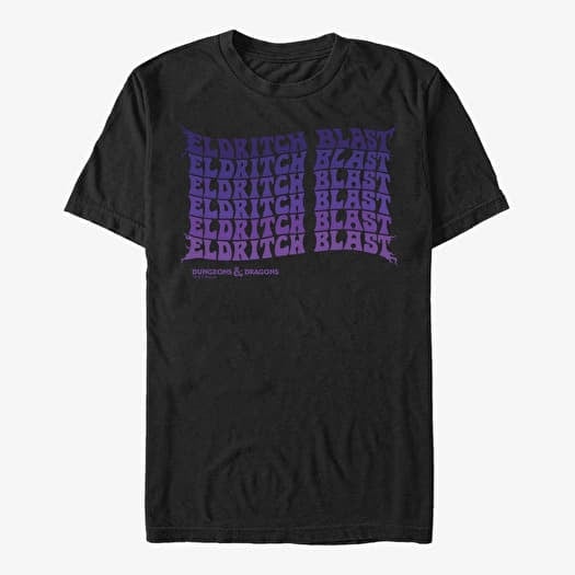 Tričko Merch Dungeons & Dragons - Way of the Warlock Unisex T-Shirt Black