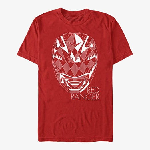 T-shirt Merch Hasbro Power Rangers - Red Ranger Lines Unisex T-Shirt Red