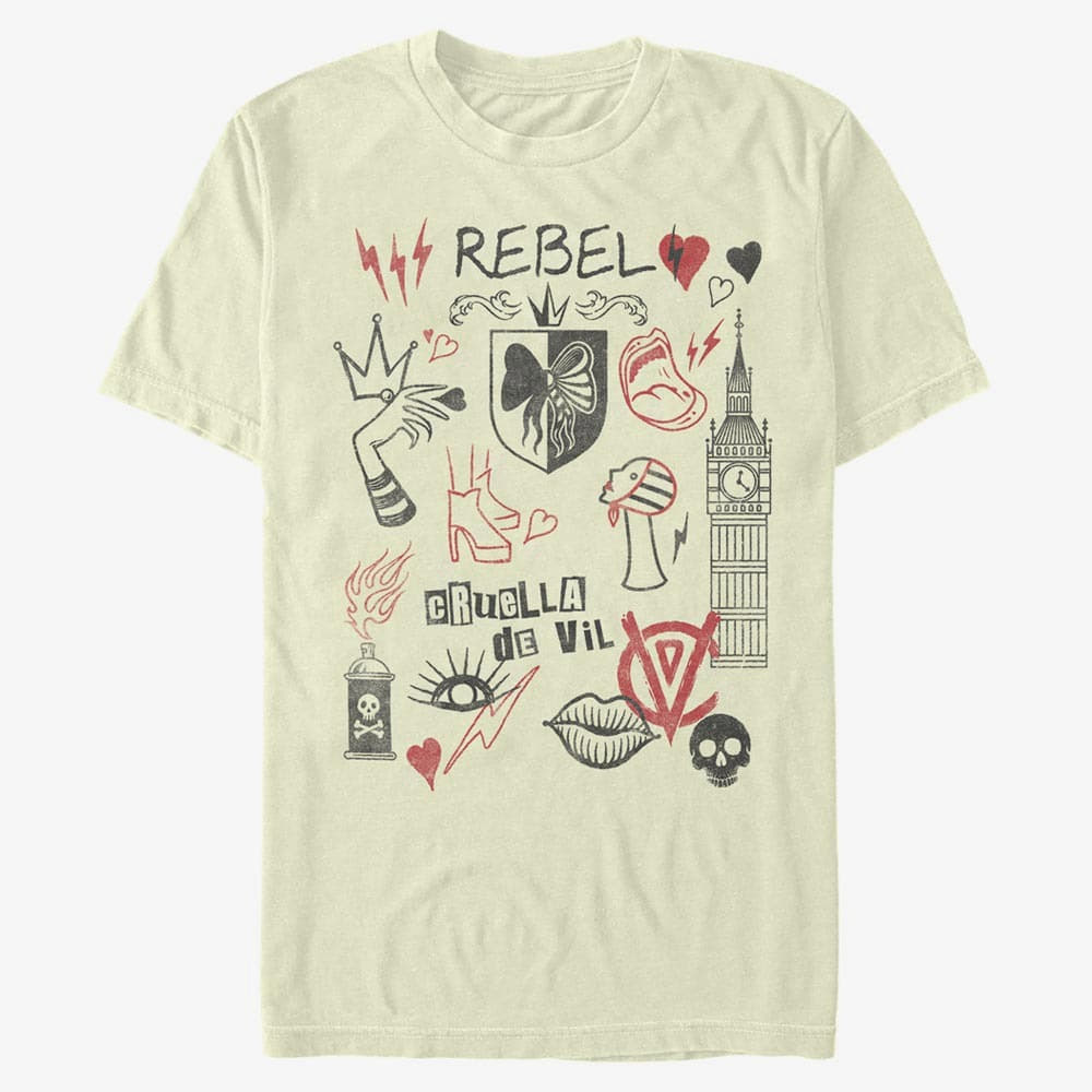 Tricouri Merch Disney Classics DNCA - Rebel Queen Unisex T-Shirt Natural