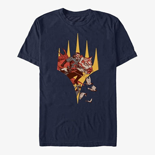 Tričko Merch Magic: The Gathering - Lukka Badge Unisex T-Shirt Navy Blue