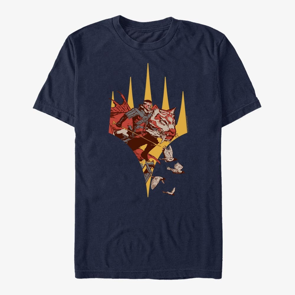 T-shirts Merch Magic: The Gathering - Lukka Badge Unisex T-Shirt Navy Blue