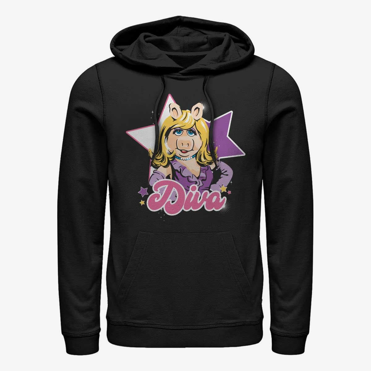 Толстовки та реглани Merch Disney Classics Muppets - Diva Piggy Unisex Hoodie Black