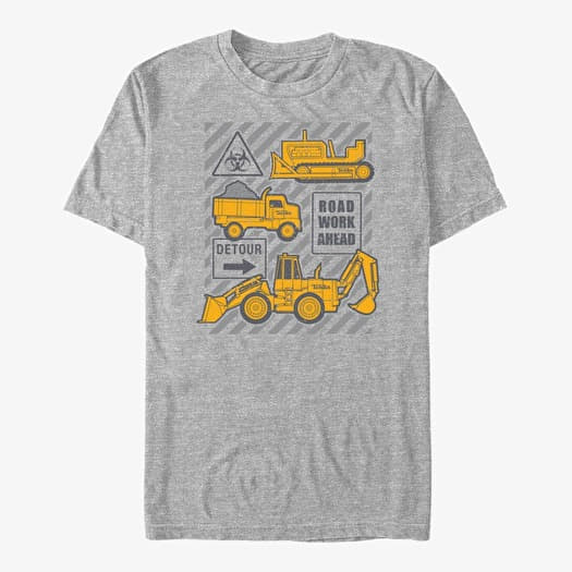 Majica Merch Hasbro Vault Tonka - Road Work Unisex T-Shirt Heather Grey