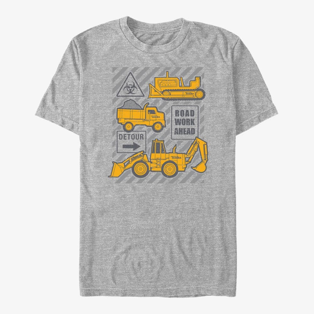 T-Shirts Merch Hasbro Vault Tonka - Road Work Unisex T-Shirt Heather Grey