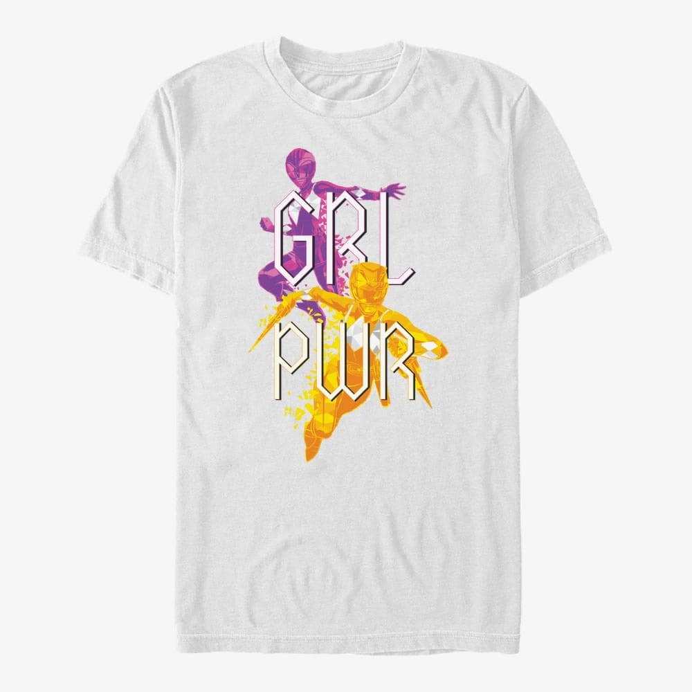 T-shirts Merch Hasbro Vault Power Rangers - GRL PWR Unisex T-Shirt White