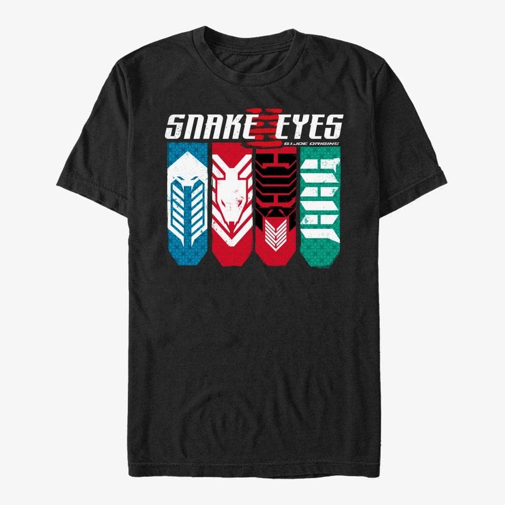 Trička Merch Hasbro Vault Snake Eyes - Symbol Box Up Unisex T-Shirt Black