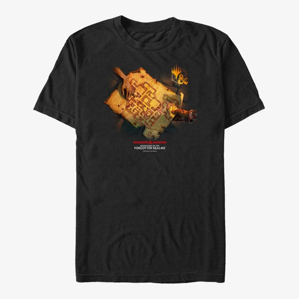 Trička Merch Magic: The Gathering - Map Handoff Unisex T-Shirt Black
