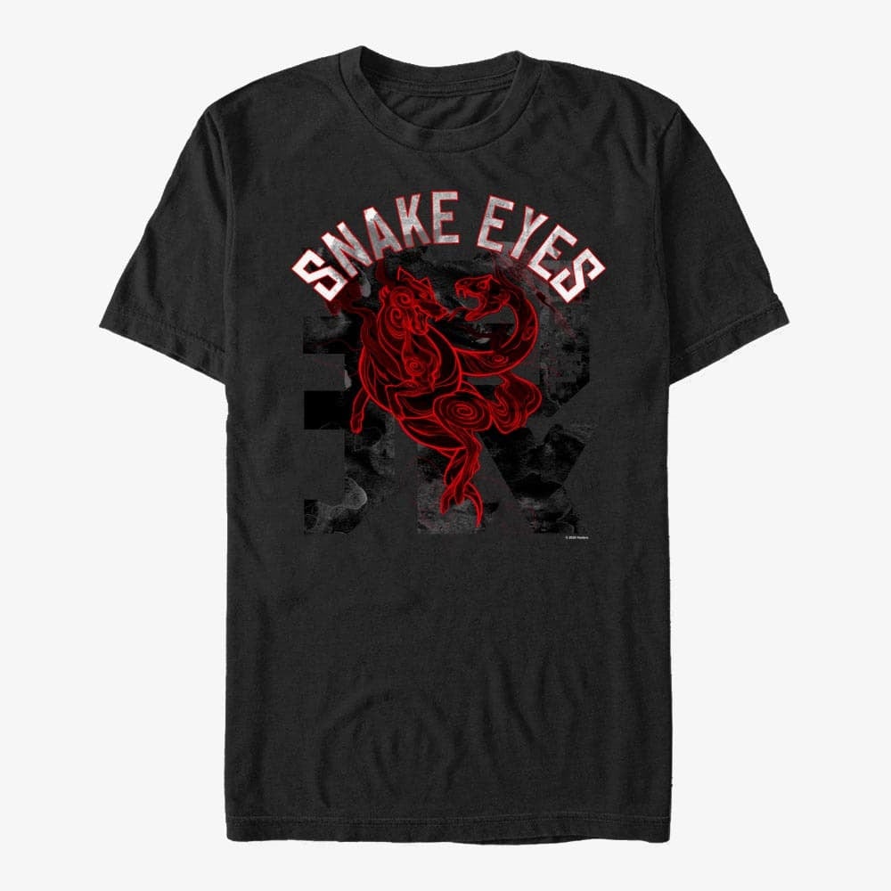   Μπλούζες Merch Hasbro Vault Snake Eyes - Tattoo Red Unisex T-Shirt Black