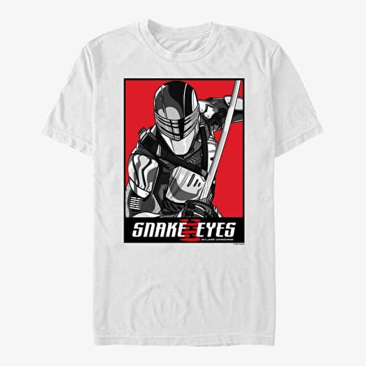 Tričko Merch Hasbro Vault Snake Eyes - Minimal Snake Eyes Unisex T-Shirt White