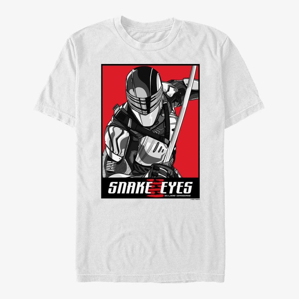 Тениски Merch Hasbro Vault Snake Eyes - Minimal Snake Eyes Unisex T-Shirt White