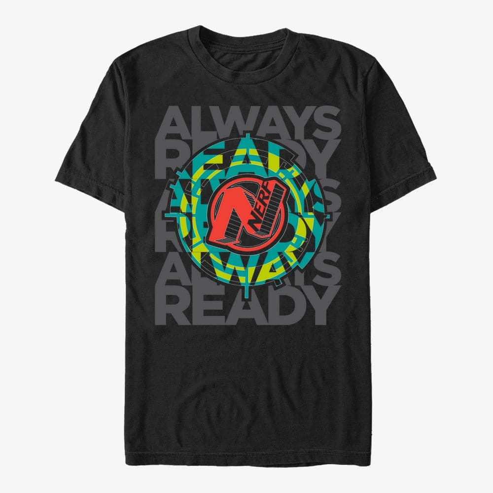 T-Shirts Merch Hasbro Vault Nerf - Always Read sights Unisex T-Shirt Black