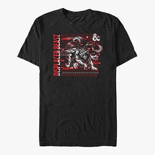 T-shirt Merch Dungeons & Dragons - Displacer Glitch Unisex T-Shirt Black