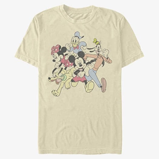 T-shirt Merch Disney Classics Mickey Classic - Group Run Unisex T-Shirt Natural