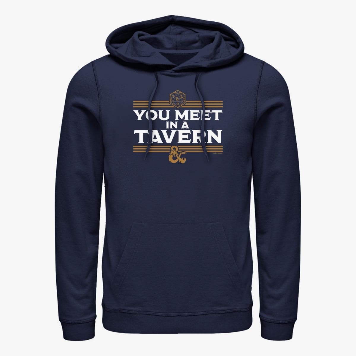 Hoodies and sweatshirts  Merch Dungeons & Dragons - YOU MEET IN A TAVERN Unisex Hoodie Navy Blue