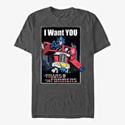 Merch Hasbro Vault Transformers - I Want You Unisex T-Shirt Dark Heather Grey
