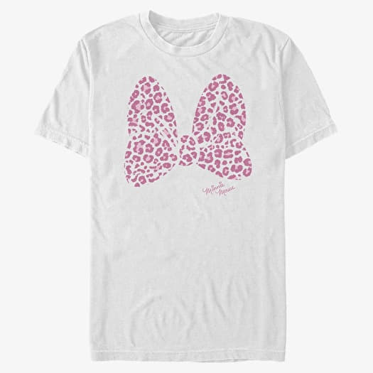 Majica Merch Disney Classics Mickey & Friends - Pink Leopard Unisex T-Shirt White