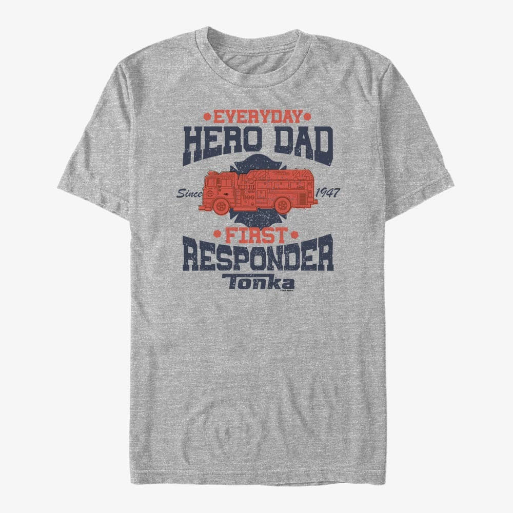 T-Shirts Merch Hasbro Vault Tonka - Hero Dad Unisex T-Shirt Heather Grey