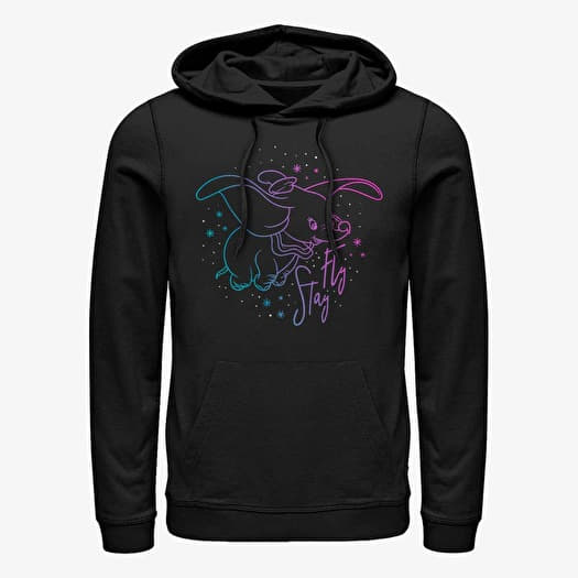 Hanorac Merch Disney Classics Dumbo - Stay Fly Dumbo Unisex Hoodie Black