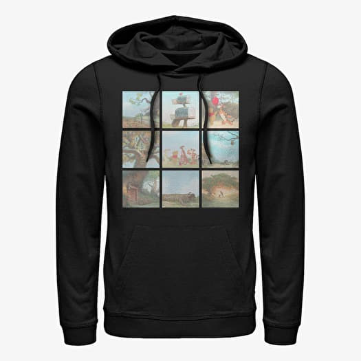 Sweatshirt Merch Disney Classics Winnie The Pooh - POOH SCENES Unisex Hoodie Black